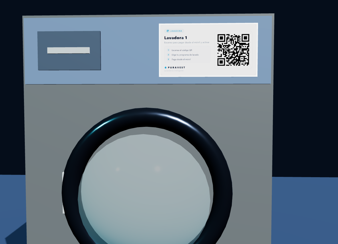 Pago con QR en la máquina